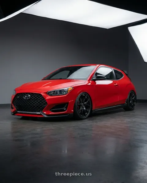 2022 Hyundai Veloster N with Ssr Gtv03 5x114.3 19x8.5+38  FLAT BLACK wheels