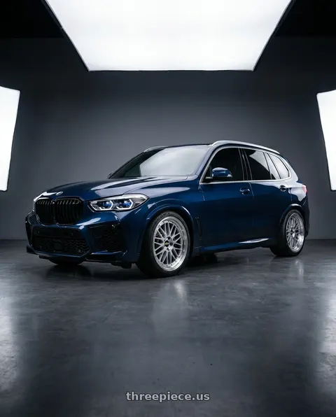 2019 BMW X5 with BBS LM 5x112 21x10.0+40 Diamond Silver wheels