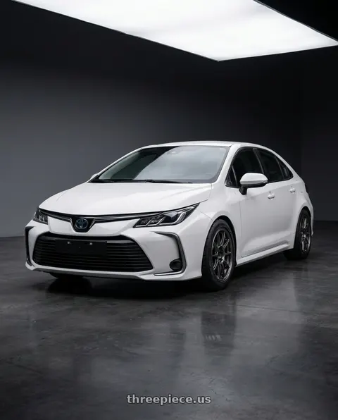 2022 Toyota Corolla with WedsSport TC105X 5x100 16x7.0+48 EJ Titan wheels