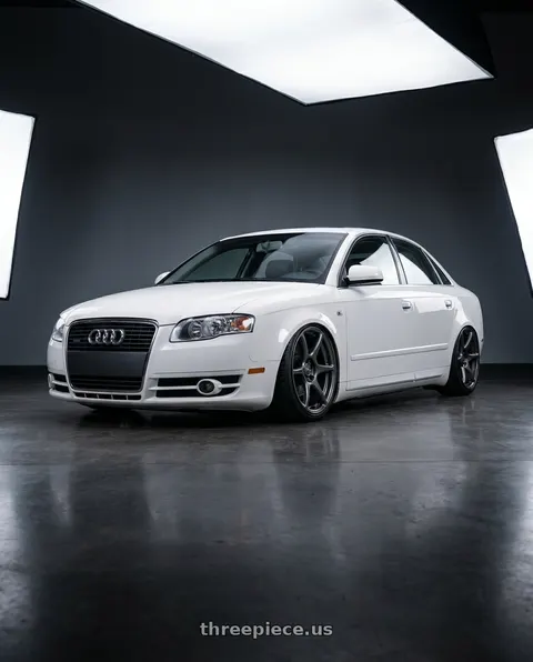 2010 Audi A4 with Kansei K11G Tandem 5X112 19x9.5 22 Gunmetal wheels