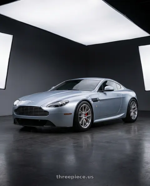 2011 Aston Martin V8 Vantage with Fittipaldi 360BS 5x114.3 20x10 +42 Brushed Silver wheels
