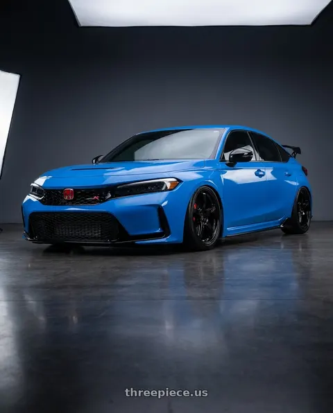 2020 Honda Civic Type R with Gram Lights 57CR 5x120 19x10.5+35 Glossy Black wheels