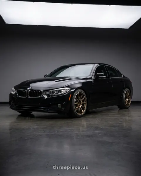 2019 BMW 430i Gran Coupe with Advan Racing RSIII 5x114.3 18x9.5 +35 UMBER BRONZE METALLIC & RING wheels