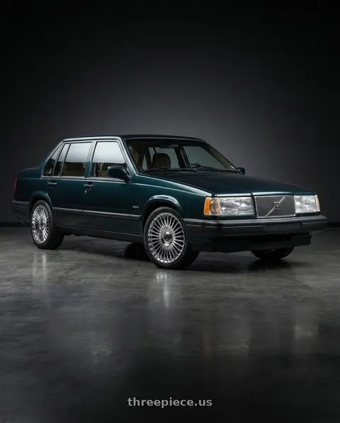1991 Volvo 940 SE with DOLCE LUXURY TRENTO 5x108/5x112 22x9 +35 Chrome wheels