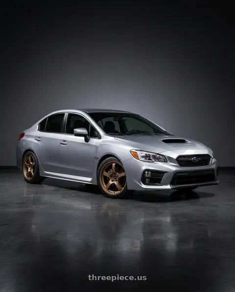 2018 Subaru WRX with Gram Lights 57CR 5x100 18x9.5+38 Bronze II wheels
