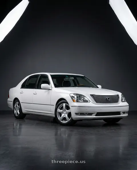 2004 Lexus LS430 with TOUREN TR9 3190 5x108/5x114.3 18x8 +40 GLOSS HYPER SILVER wheels