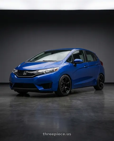 2015 Honda Fit with Advan RGIII 4x100 18x7.0+42 Gloss Black wheels