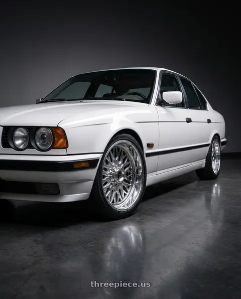 1995 BMW 525i with Fuel Forged FF109 6x139.7 20x9 +0 POLISHED wheels
