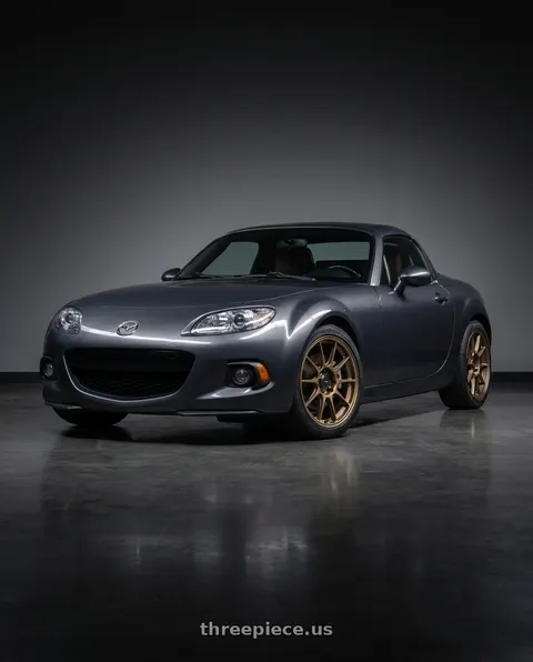 2014 Mazda MX-5 Miata with Konig Dekagram 5x114.3 17x8+40 Gloss Bronze wheels