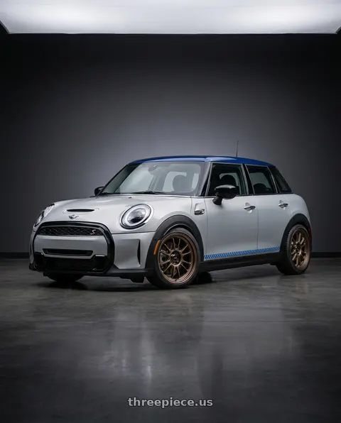 2022 Mini Cooper with Konig Hypergram 5x112 17x8+45 Race Bronze wheels