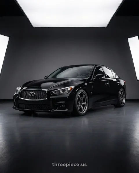 2017 INFINITI Q50 Sport with Advan Racing R6 5x120 20x9.5 +22 MACHINING & BLACK COATED GRAPHITE wheels