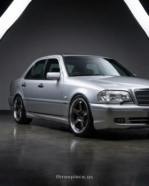 1998 Mercedes-Benz C43 AMG with Advan Racing GT BEYOND 5x112 17x7.5 +39 RACING TITANIUM BLACK wheels