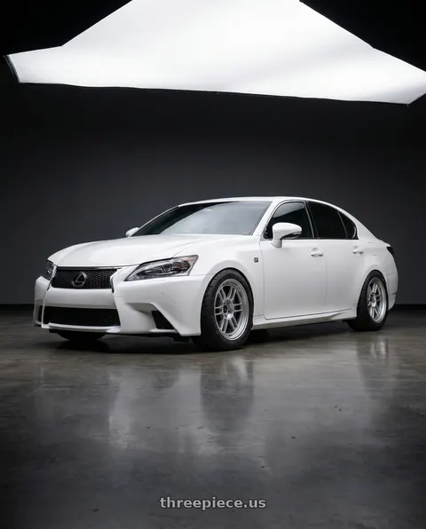 2015 Lexus GS350 F Sport with Enkei RPF1 5x100 18x9.5+38 Silver wheels