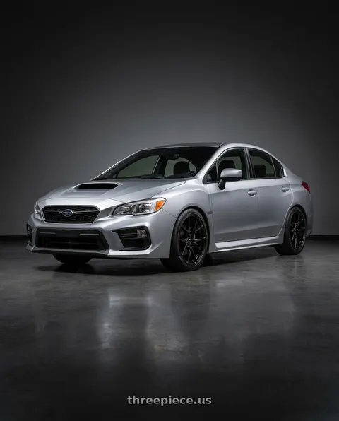 2020 Subaru WRX with Enkei TSR-X 5x112 18x8+45 Gloss Black wheels