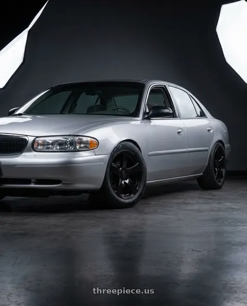 2004 Buick Century with OE Wheels DG12 5x115 20x8+24 Satin Black wheels