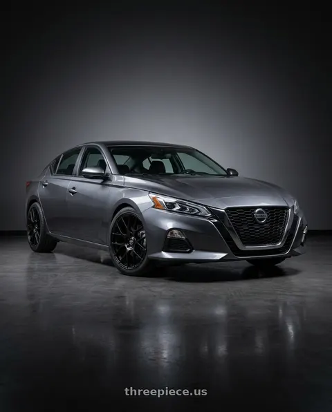 2021 Nissan Altima SV with Enkei Raijin 5x114.3 19x8+40 Black wheels