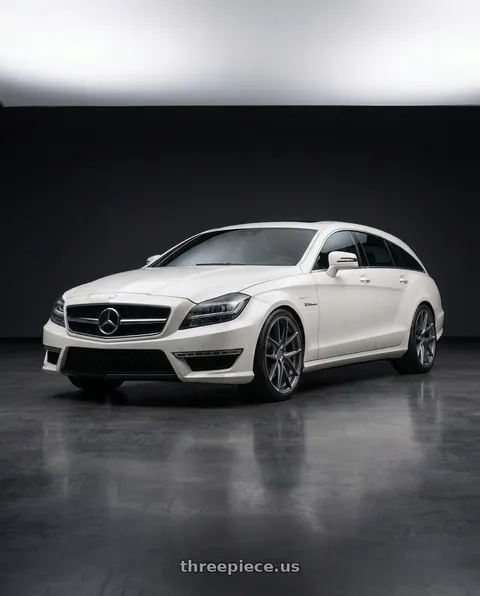 2013 Mercedes-Benz CLS63 AMG with Niche 1PC M116 MISANO 5X115 18X8 +40 MATTE GUN METAL wheels