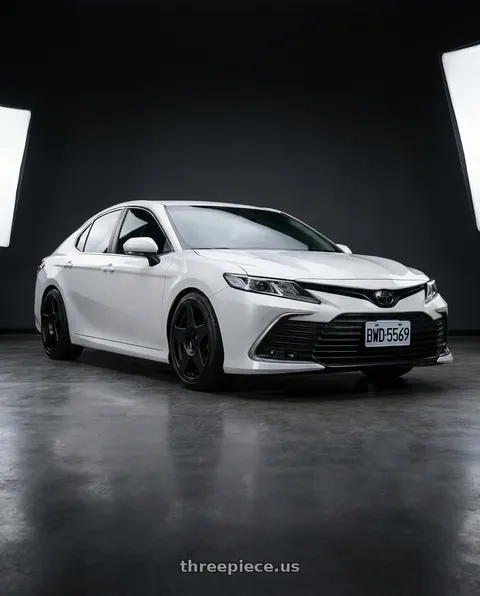 2020 Toyota Camry with fifteen52 TARMAC 5x114.3 18x8.5 +30 ASPHALT BLACK (SATIN BLACK) wheels