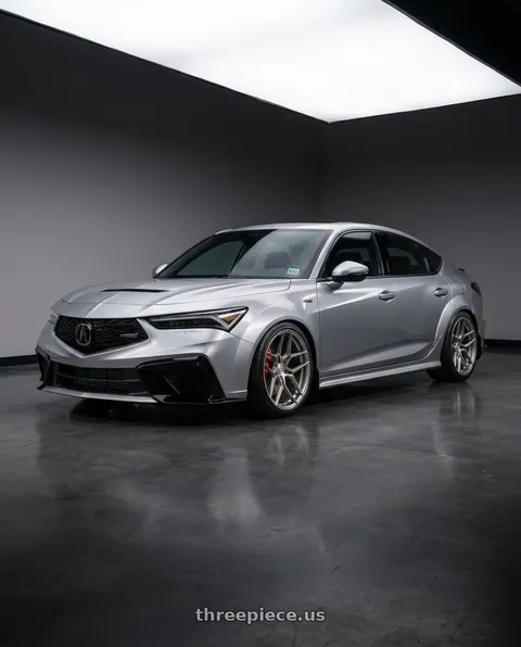2025 Acura Integra Type S with Rohana RFX11 5x120 19x9.5+35 Brushed Titanium wheels