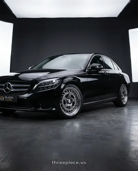 2016 Mercedes-Benz c220d  with FORMULA AERO SPOKE 4x100 16X7.5+38 NR Disk Titan Silver wheels
