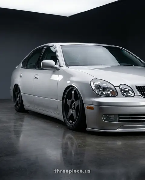 2003 Lexus GS300 with fifteen52 CHICANE 5x114.3 / 5x120 19x8.5 +35 ASPHALT BLACK (SATIN BLACK) wheels