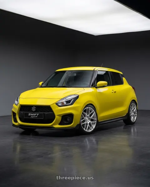 2020 Suzuki Swiff Sport with MRR FS1 5x130 18x8.5  +45 Brushed Clear wheels