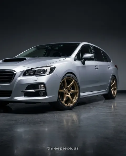 2019 Subaru Levorg with Kansei K11B Tandem 5X112 18x8.5 35 Bronze wheels