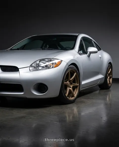 2010 Mitsubishi Eclipse with Kansei K11B Tandem 5x114.3 18x9 12 Bronze wheels