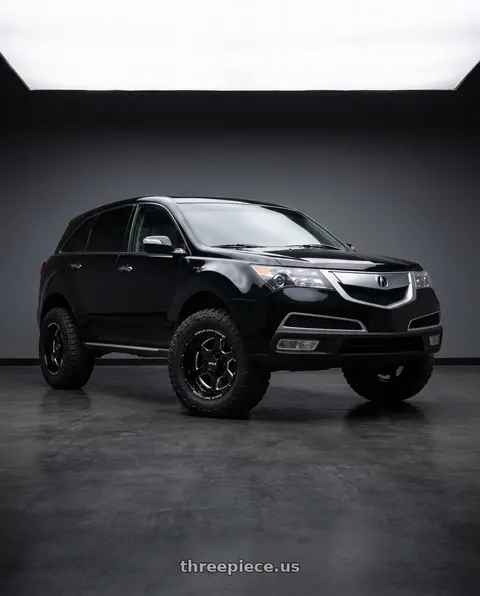 2012 Acura MDX with WELD Off-Road Aragon 5x114.3 20x10 -18 Gloss Black/Milled wheels