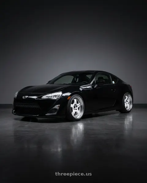 2013 Scion FR-S with Work Meister S1 3P 5x100 18x9.5+35 L Disk White wheels