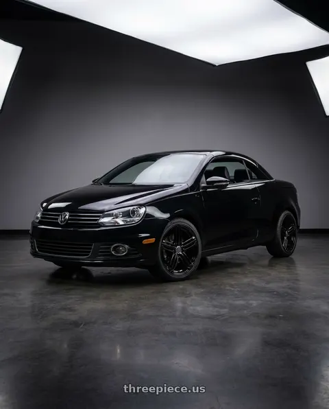2013 Volkswagen Eos with OE Wheels AU12 5x112 18x8+45 Black wheels