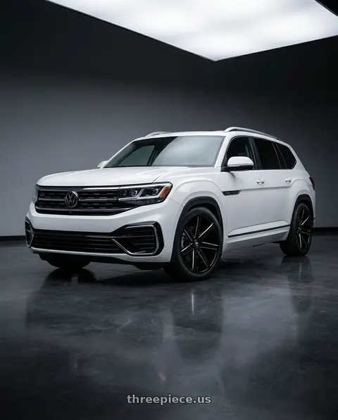 2020 Volkswagen Atlas with DUB 1PC S109 PUSH 5X112/5X127 22X9.5 +32 GLOSS BLACK MILLED wheels