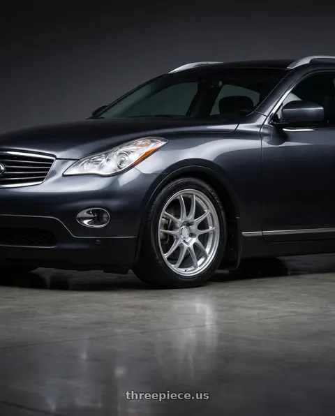 2010 INFINITI EX35 with Enkei PF01 5x114.3 18x8.5+48 Silver wheels