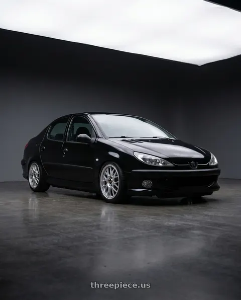 2011 Peugeot 206 SD with BBS RG-F 4x100 16x7.0+35 Brilliant Silver wheels