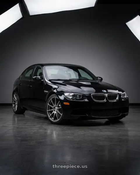 2010 BMW M3 with Aodhan AH09 5x112 18x8.5 +35 Hyper Black wheels
