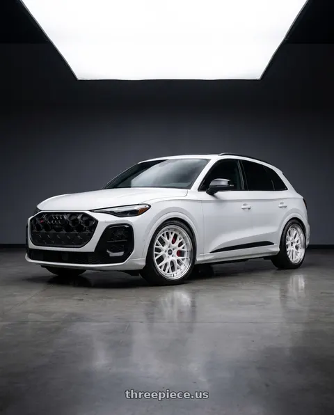 2018 Audi SQ5 with ESR Wheels CS SERIES CS11 5x120 19x9.5 +35 Gloss White wheels