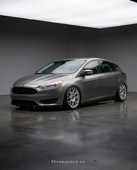 2017 Ford Focus with BBS CH-R 5x130 19x8.5 +51 Brilliant Silver Polished Rim Protector wheels