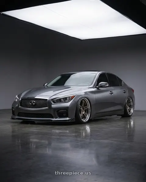 2019 INFINITI Q50 with SSR Professor SPX STD 5x108 19X10.5+18 SL Disk High Metal Bronze wheels