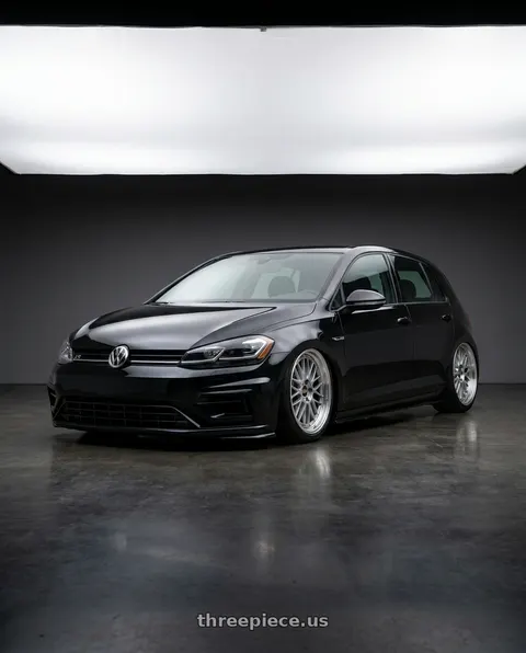 2019 Volkswagen Golf with BBS LM 5x114.3 19x9.0+38 Diamond Silver wheels