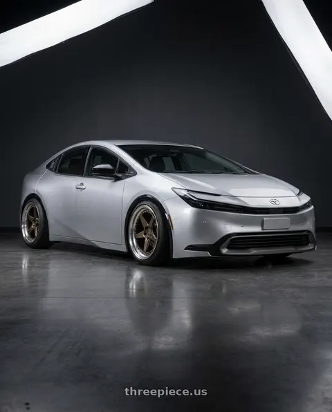 2026 Toyota Prius with Aodhan DS05 5x114.3 19x9.5+15 Bronze w/Machined Lip wheels