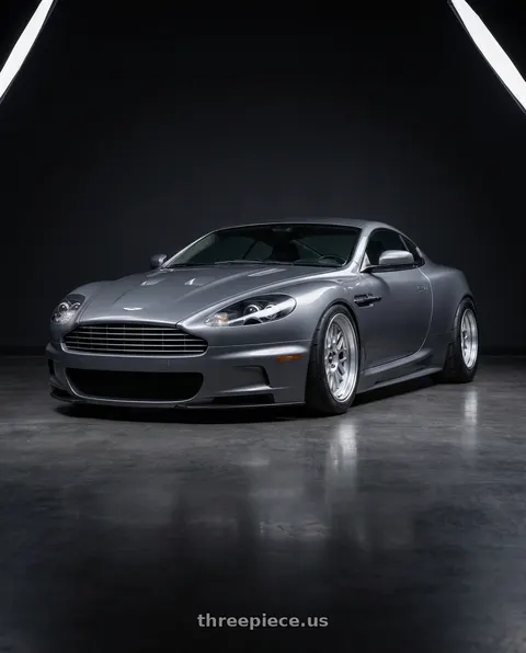 2009 Aston Martin DBS with ESR Wheels CR SERIES CR01 5x100 18x8.5 +30 Hyper Silver wheels
