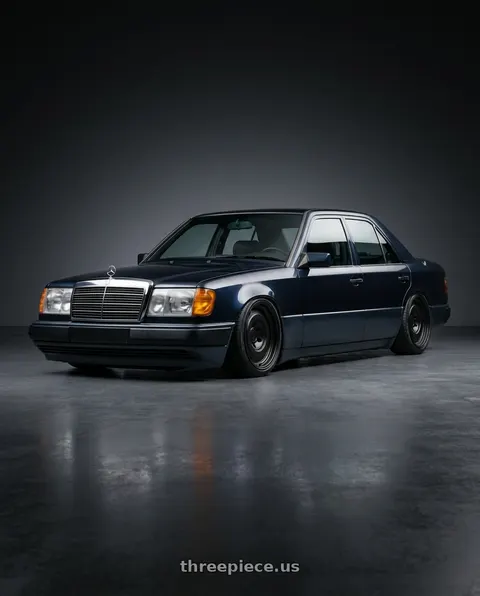 1993 Mercedes benz e220 with fifteen52 ANALOG HD 6x139.7 17x8.5 +0 ASPHALT BLACK (SATIN BLACK) wheels