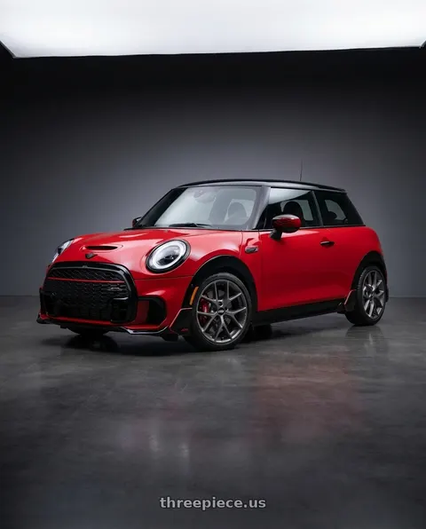 2024 Mini Cooper John Cooper Works with BBS SR 5x112 18x8.0+30 Satin Himalaya Grey wheels
