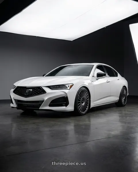 2023 Acura TLX with Rotiform RC202 GRZ 5X112/5X120 20x10 +40 MATTE ANTHRACITE wheels