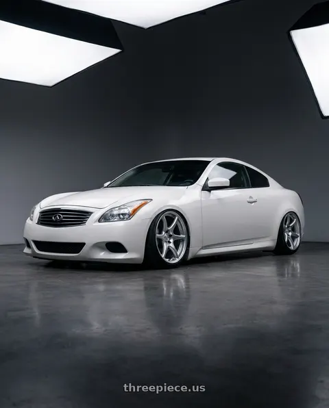 2013 INFINITI G37 with Kansei K11S Tandem 5x114.3 19x10.5 22 Hyper Silver wheels