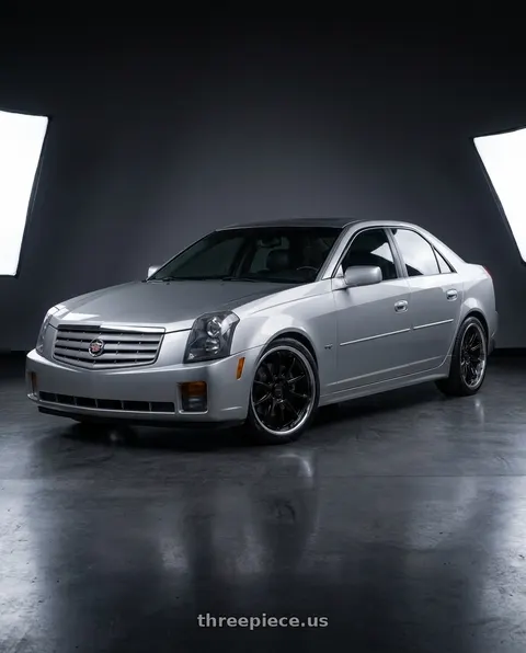 2006 Cadillac CTS with Petrol P4C 5X115 20X8.5 +40 GLOSS BLACK W/ MACHINED CUT LIP wheels
