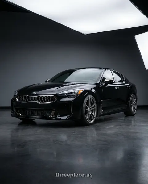 2018 Kia Stinger with American Racing AR941 MACH FIVE 5X114.3 19X9 +30 GRAPHITE wheels