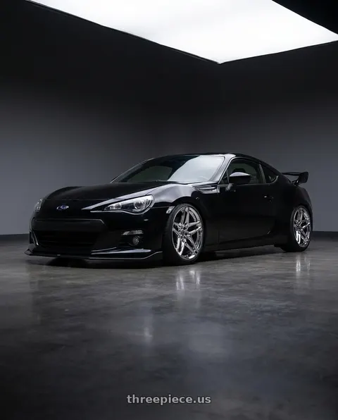2015 Subaru BRZ Limited with Heritage Wheel EBISU MonoC 5x100 18x9.5+38 Chrome wheels