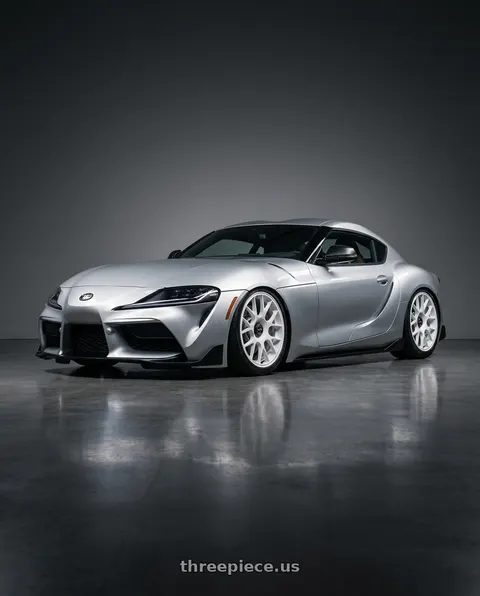 2023 Toyota GR Supra with fifteen52 APEX 4x100 / 4x108 17x7.5 +42 RALLY WHITE (GLOSS WHITE) wheels