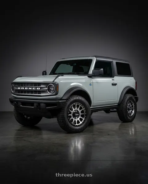 2021 Ford Bronco with Method Race Wheels 305MB NV 6x139.7 17x8.5 +0 MACHINED - MATTE BLACK LIP wheels